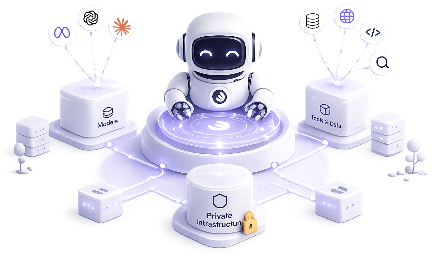 Clawdguy hero bot illustration